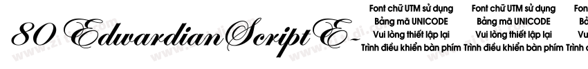 80 EdwardianScriptE字体转换